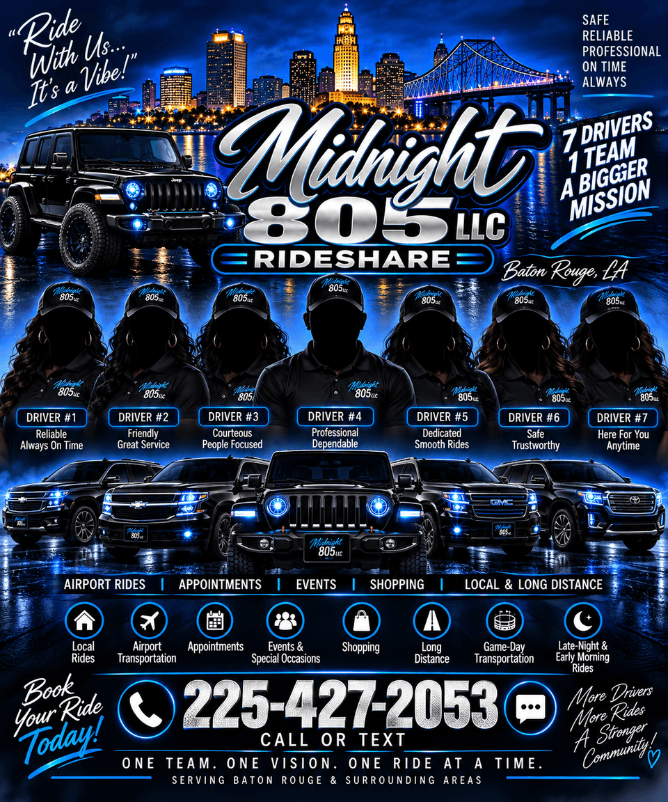 Midnight 805 rideshare on the road
